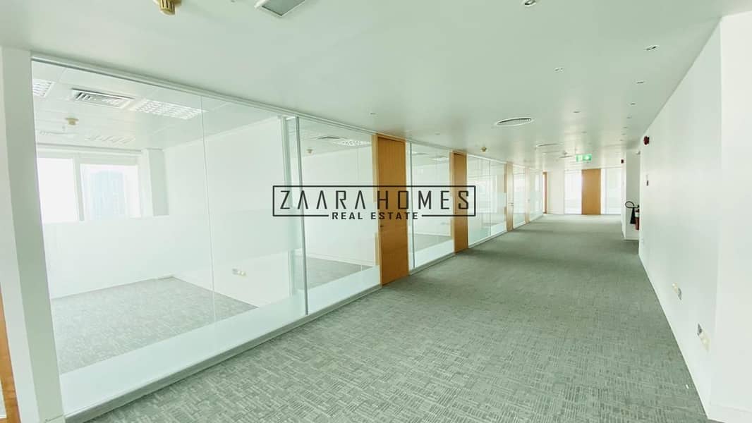 Fully Fitted office with Partition Full Floor near Emirates Towers Metro station