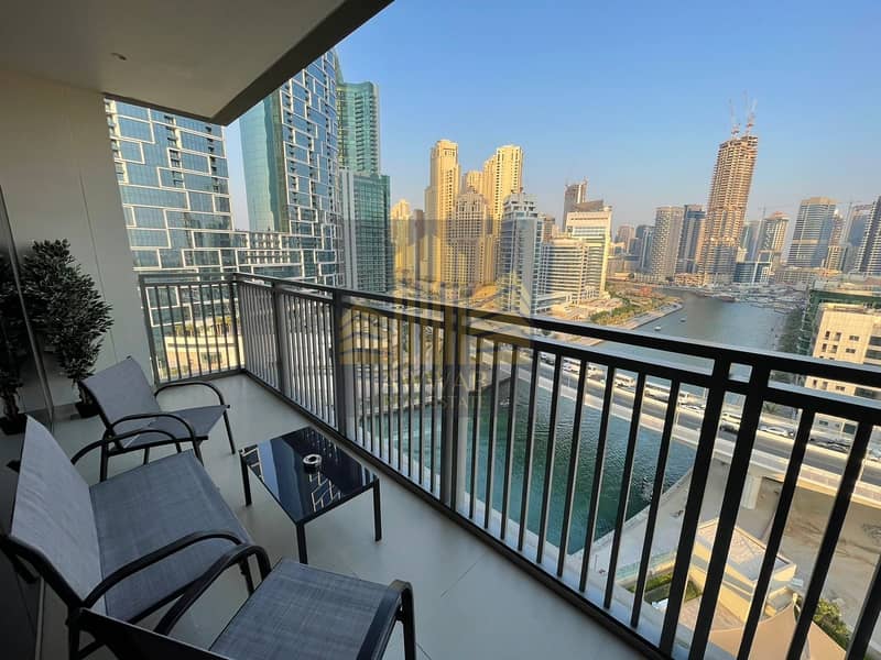 Fully Furnished | Chiller Free | Brand New 2 BR | Marina View