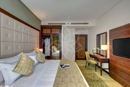 شقة فندقية 3 غرف نوم للايجار في الخليج التجاري، دبي - Bedroom