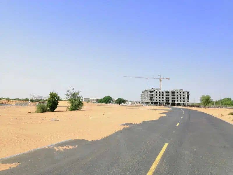 Residential land in Al Zahia on Sheikh Mohammed bin Zayed Street, freehold for all nationalities, without commissions,