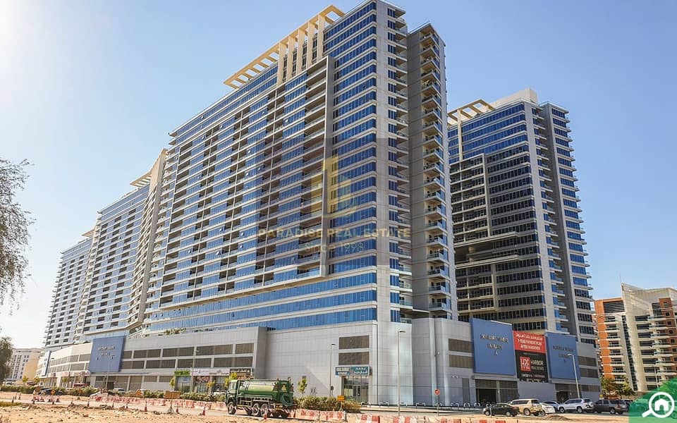 1 BEDROOM+HALL  APARTMENT FOR RENT IN SKY COURTS TOWER / Perfect condition/ lower FLOOR/POOL VIEW / covered car parking