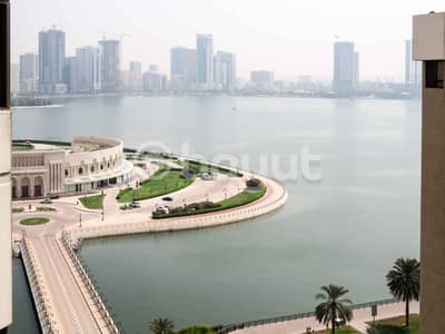 4 Bedroom Penthouse for Rent in Al Majaz, Sharjah - Chiller AC Free, Free One Month, Direct From Owner, No Commission,   Spacious  4 B/R Penthouse, Partial View Khalid Lagoon