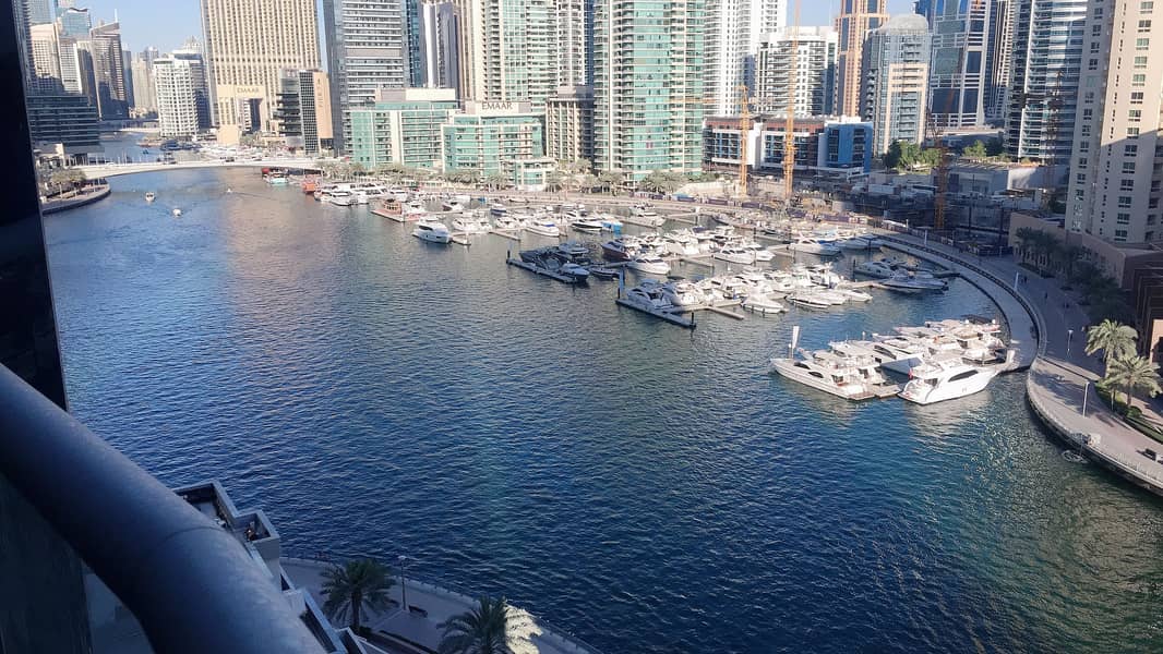 Full marina view , 2 /r with maid room , chiller free , 4 cheques , balcony