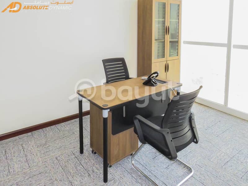 Fully Serviced Offices With Ejari - No Commission - Near Metro - Free Dewa - 34,000 AED