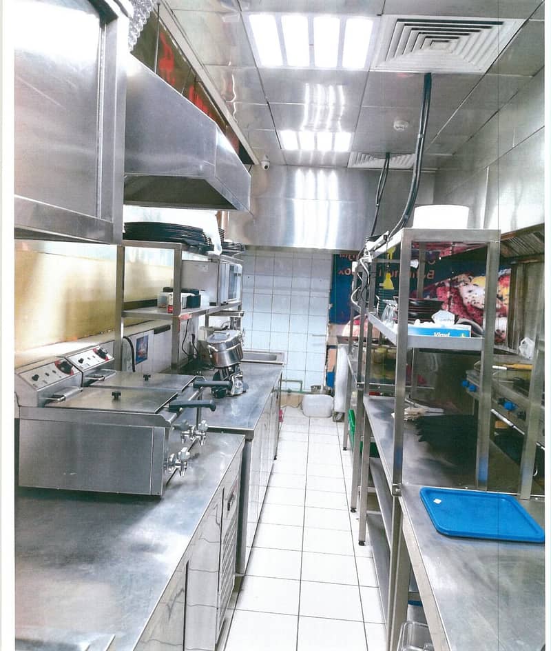 Fully Furnished  & Equipped Restaurant for Rent @Dhs. 155K P. A.