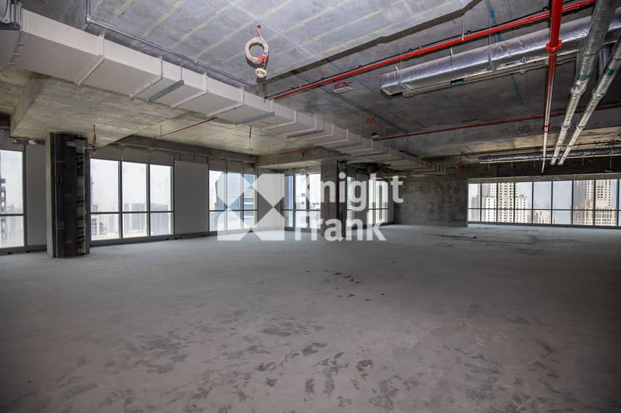 4 Shell & Core Office Space with Marina View