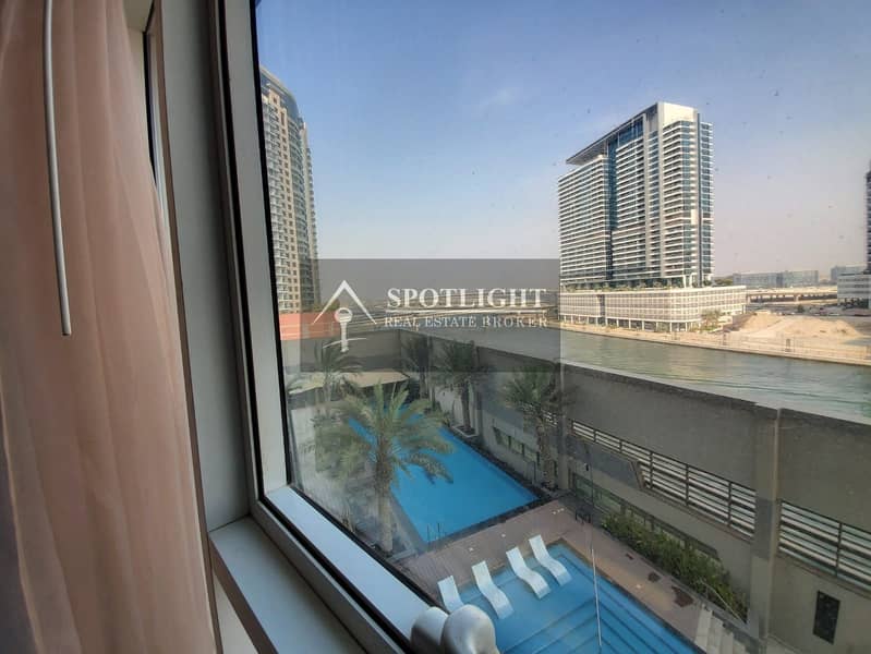 Fully Furnished Luxury 3 Bed | Canal  Pool View  | Walk Dubai Mall