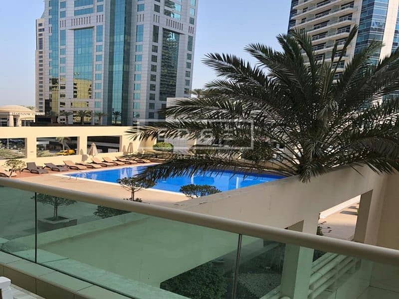 Fully furnished 1 BR | Pool View | Multiple Cheques