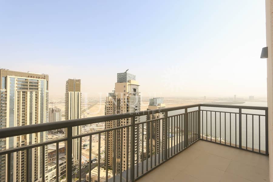 24 Full Creek and Burj view 3BR in Creek Res North T1