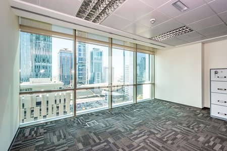 Office for Rent in DIFC, Dubai - Fitted Office with Partitions | Low Floor