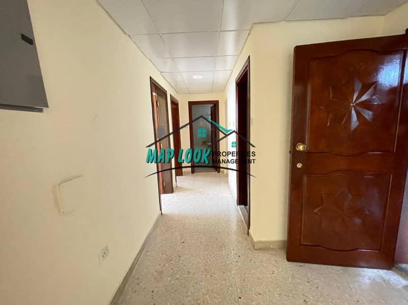 hot offer !! 2 bedroom for kabayans !! 40k centralized a. c located in khalidiyah