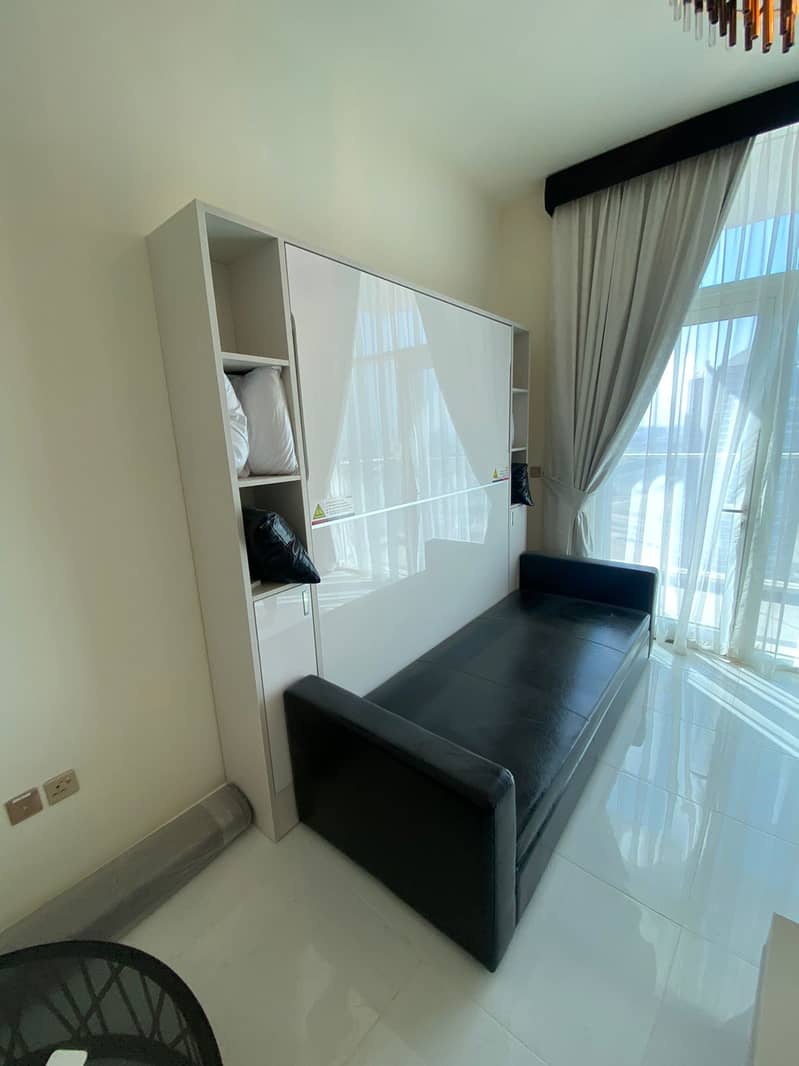 Brand New ! Fully furnished with balcony studio | fully fitted kitchen