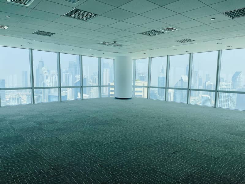 Half Floor Panoramic View | Prestigious Office Tower | Negotiable