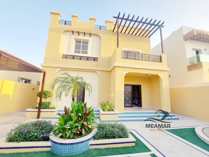 The most luxurious villa in Al Zahia, Ajman, with new furniture, air conditioning, modern design