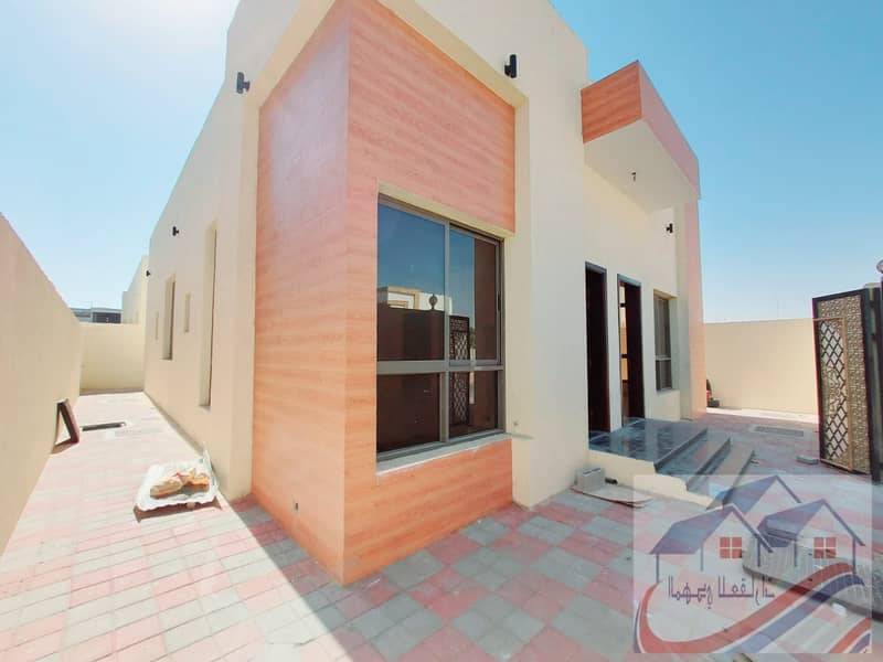 Freehold villa with excellent finishing on a main street next to a mosque in the Al Zahia area.