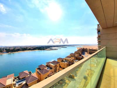 2 Bedroom Apartment for Rent in Al Raha Beach, Abu Dhabi - No Chiller Fee | Captivating Sea View | Maids Room