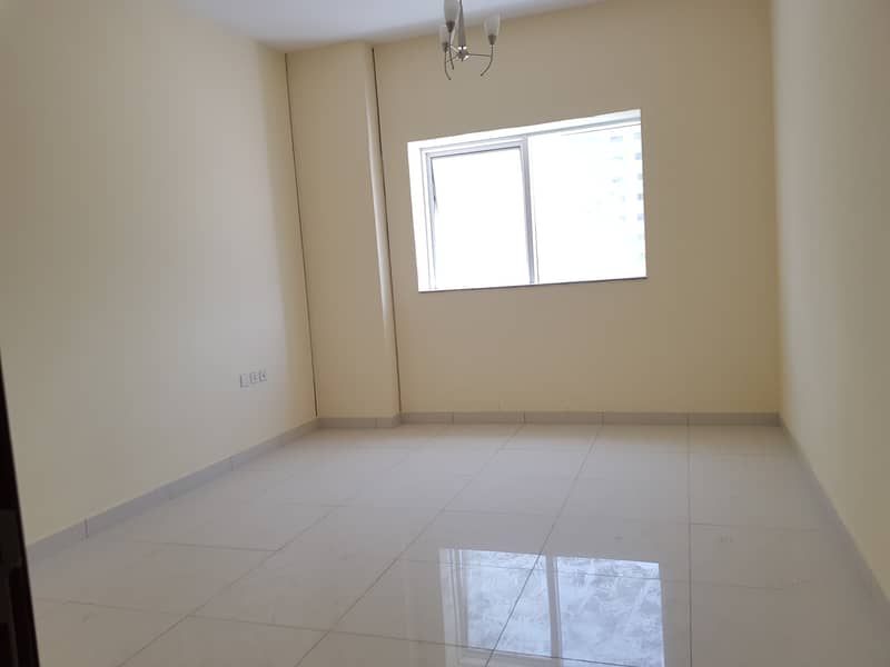 One month free, ready to move 1bhk in al Taawun  rent 20k in 4/6 cheqs