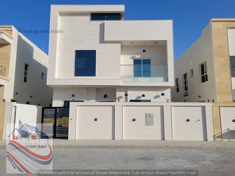 The most prestigious areas of Ajman and the best designs and finishes Villa for sale on Sheikh Mohammed bin Zayed Freehold and bank financing up to 25