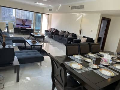 شقة 3 غرف نوم للايجار في دبي مارينا، دبي - شقة في برج السحاب 1 السحاب دبي مارينا 3 غرف 235000 درهم - 5564654