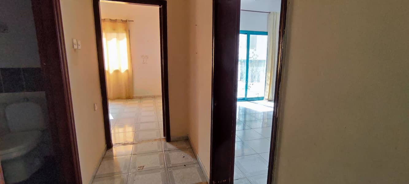 Low price budget 2bhk flat with balcony and two bathrooms for rent 18000/- yearly available in Al Nabba area