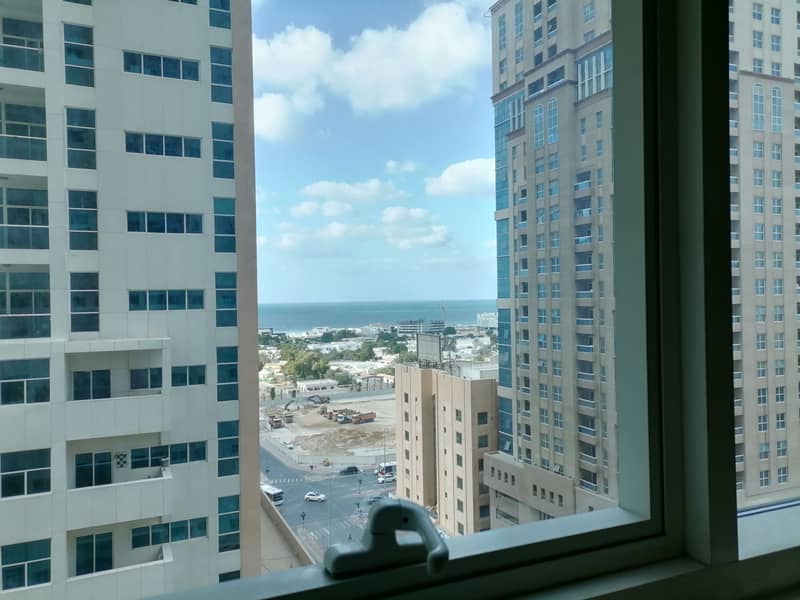 Sea View Studio For Rent  In Ajman One Towers With Parking