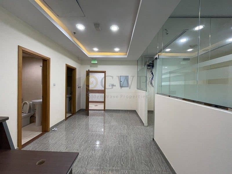 3 Fitted/Furnished office 5-Partitions in Business Bay