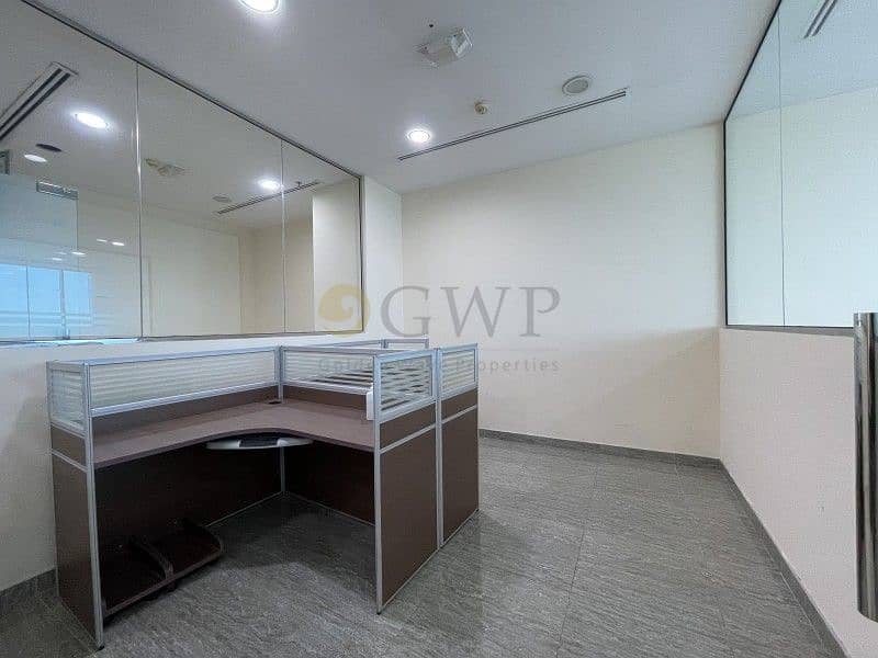 10 Fitted/Furnished office 5-Partitions in Business Bay