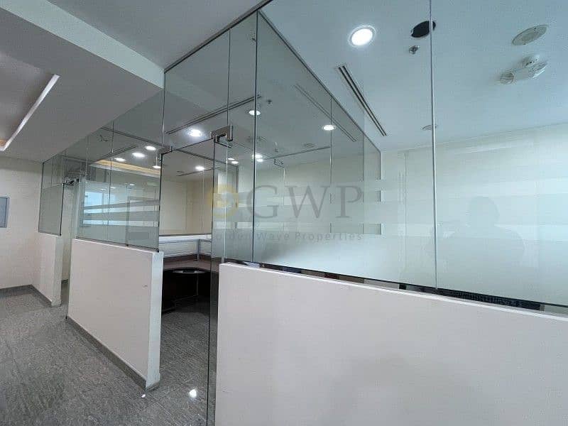 11 Fitted/Furnished office 5-Partitions in Business Bay