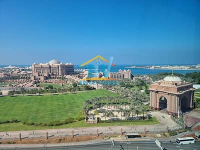3 Bedroom Apartment for Rent in Corniche Road, Abu Dhabi - No Commission Amazing 3BHK | Emirates & Water View | Maids | 2 Parking  & Facilities