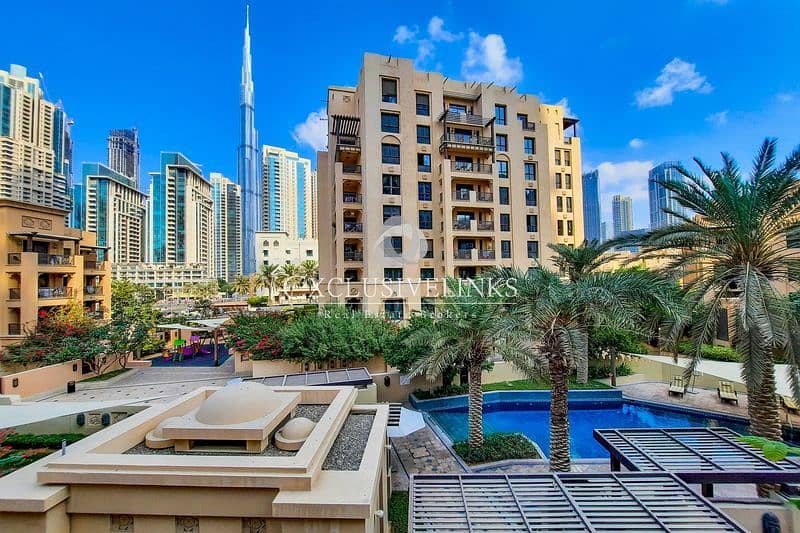 2 Burj Khalifa view 2 Bedroom Apartment Old Town