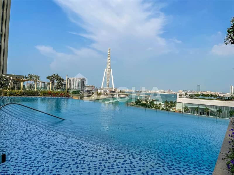16 Full Marina View /Brand new luxurious 1 BR / Unfurnished