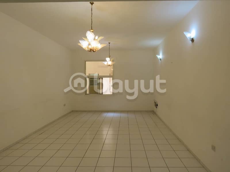 2 bed room hall central ac apartment with fully tiled, built in wardrobes, balcony, & all facilites