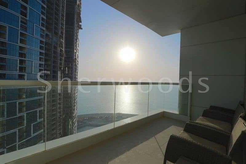 High Floor | Beach access|2BR+Maid Fully Furnished