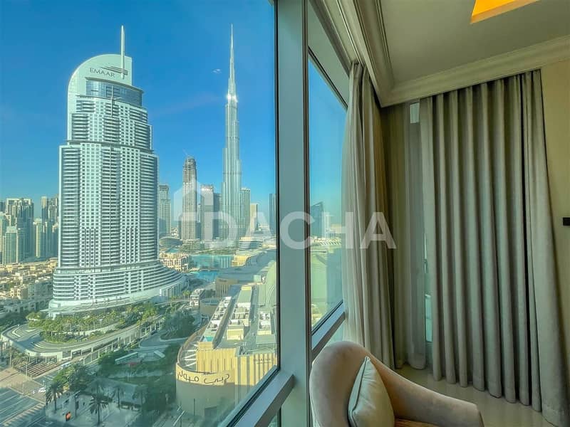 5 Burj Views / Vacant / 2 Chqs possible