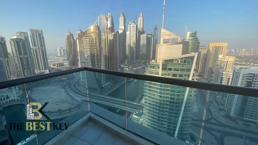 فلیٹ 3 غرف نوم للايجار في دبي مارينا، دبي - شقة في برج الزمان والمكان دبي مارينا 3 غرف 190000 درهم - 5574627