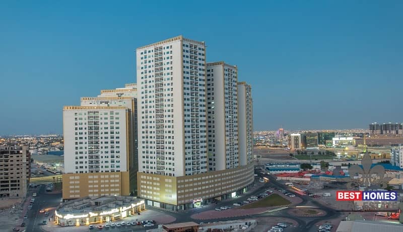 شقة في أبراج لؤلؤة عجمان،عجمان وسط المدينة 2 غرف 290000 درهم - 5575905