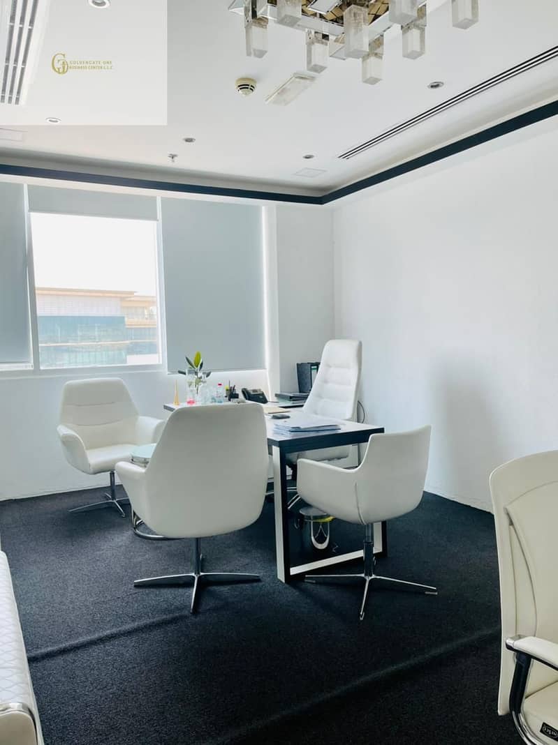 3 Fully Fitted 300 Sqft Office with Modern furniture in Jumeirah