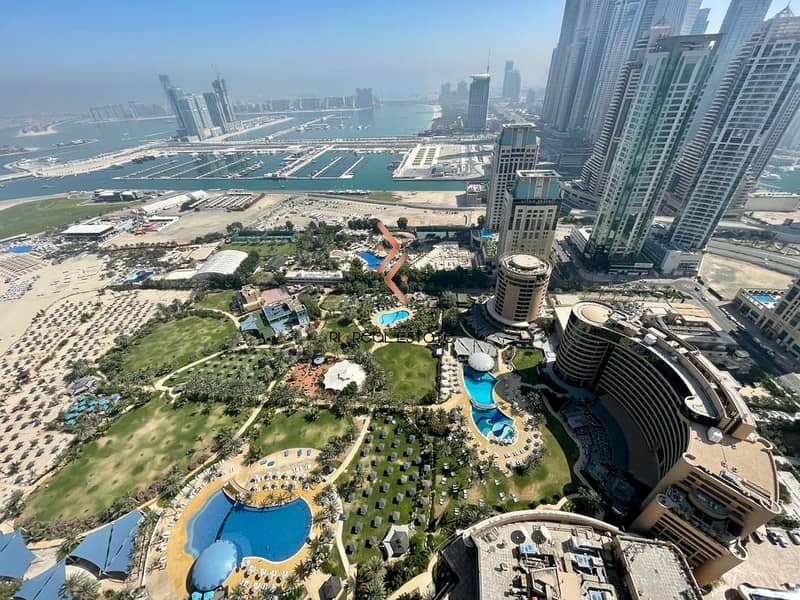 位于朱美拉海滩住宅（JBR），JBR壹号公寓大厦 4 卧室的公寓 12960000 AED - 5099272