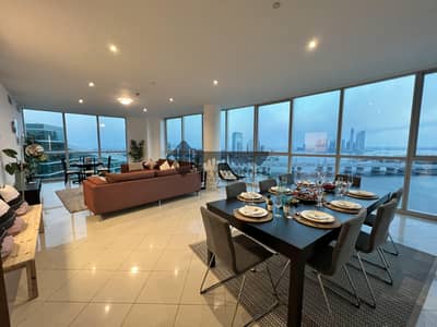 3 Bedroom Apartment for Sale in Dubai Festival City, Dubai - Luxury creekside living | scenic views of Dubai Creek and the glittering cityscape !