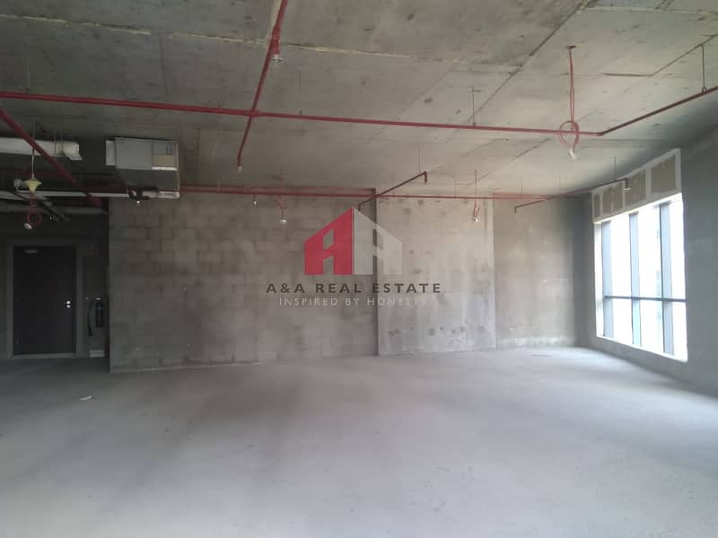 Shell & core! Large size office for Rent in Real Tower, Business Bay