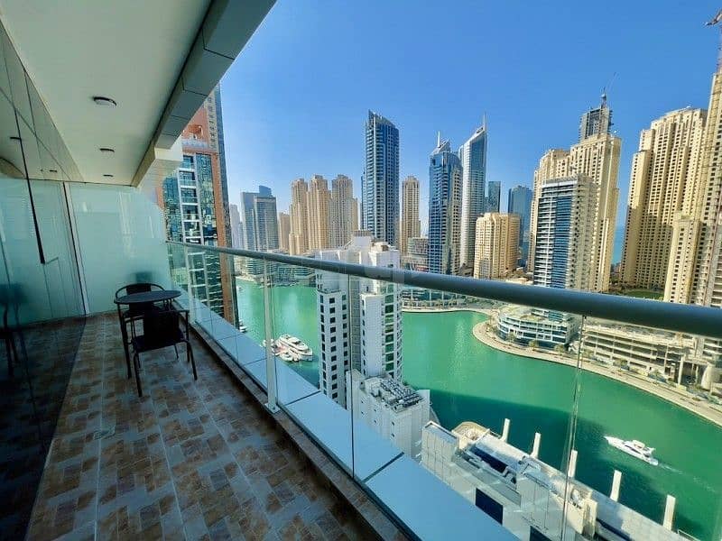 Апартаменты в отеле в Дубай Марина，Сафеер Тауэр, 2 cпальни, 275000 AED - 5580359