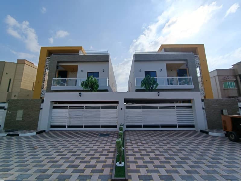 For sale 3d villa, super deluxe finishing, villa in a unique location, European design, close to Sheikh Ammar Street, a minute away, freehold for all