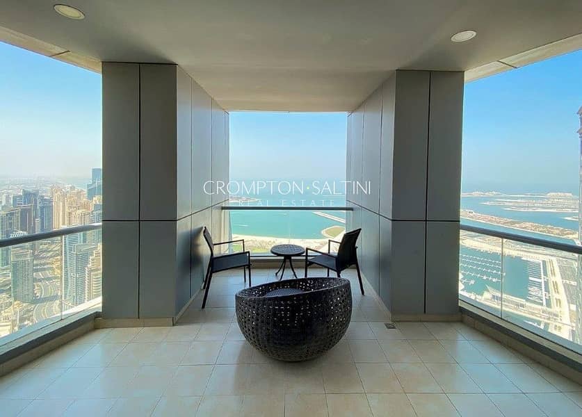 3BR+M Penthouse | Torch Tower | Sea and Palm View