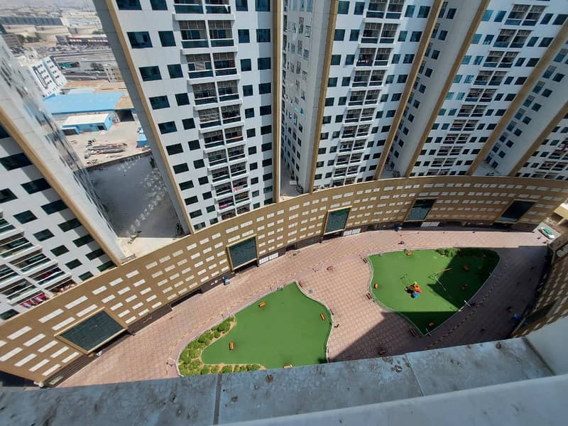 Hot Deal :Ajman Pearl Towers :Spacious 2 Bed Hall With 3 Washrooms Open View 275k)