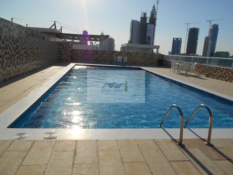 14 FIVE STAR FURNISHED STUDIO CLOSE TO SHARAF DG METRO WITH POOL GYM IN 40K