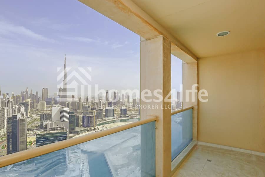 Spacious| Vacant| Burj & Canal View |Higher Floor