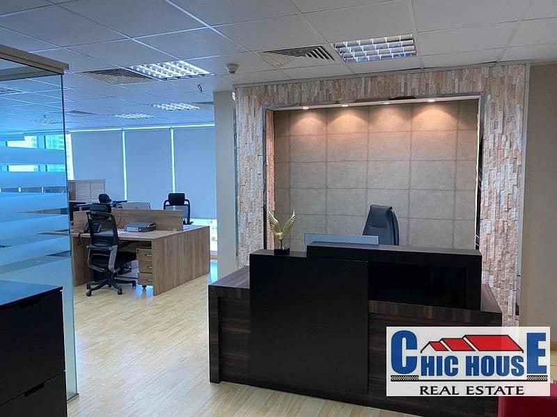 Fitted Office with Partition/Burj Khalifa View/Quick for sell /Burlington Tower