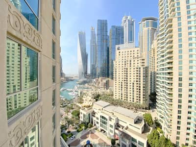 1 Bedroom Apartment for Rent in Dubai Marina, Dubai - 1 BR + STUDY| SEA VIEWS| CHILLER FREE