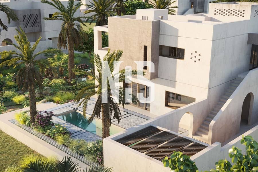 Corner-Single Row Villa  | Handover Q2 2023 | Private beach