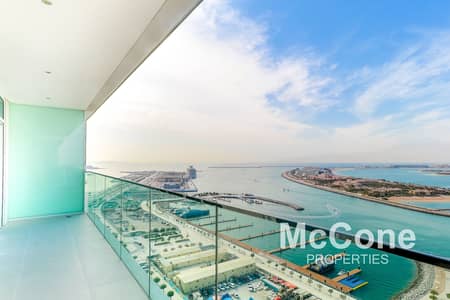 1 Bedroom Flat for Rent in Dubai Harbour, Dubai - Palm View | Fully Fitted Kitchen | Vacant In Sep
